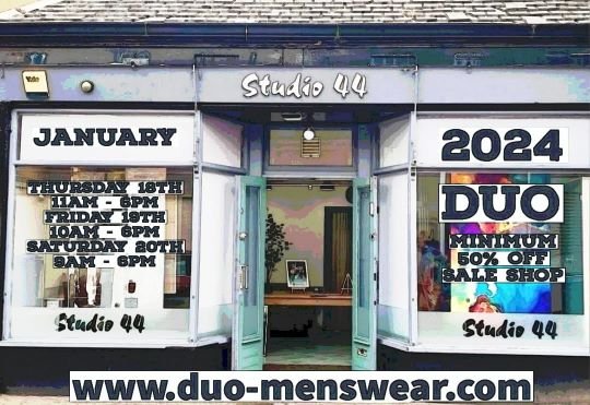 Duo Menswear popup shop