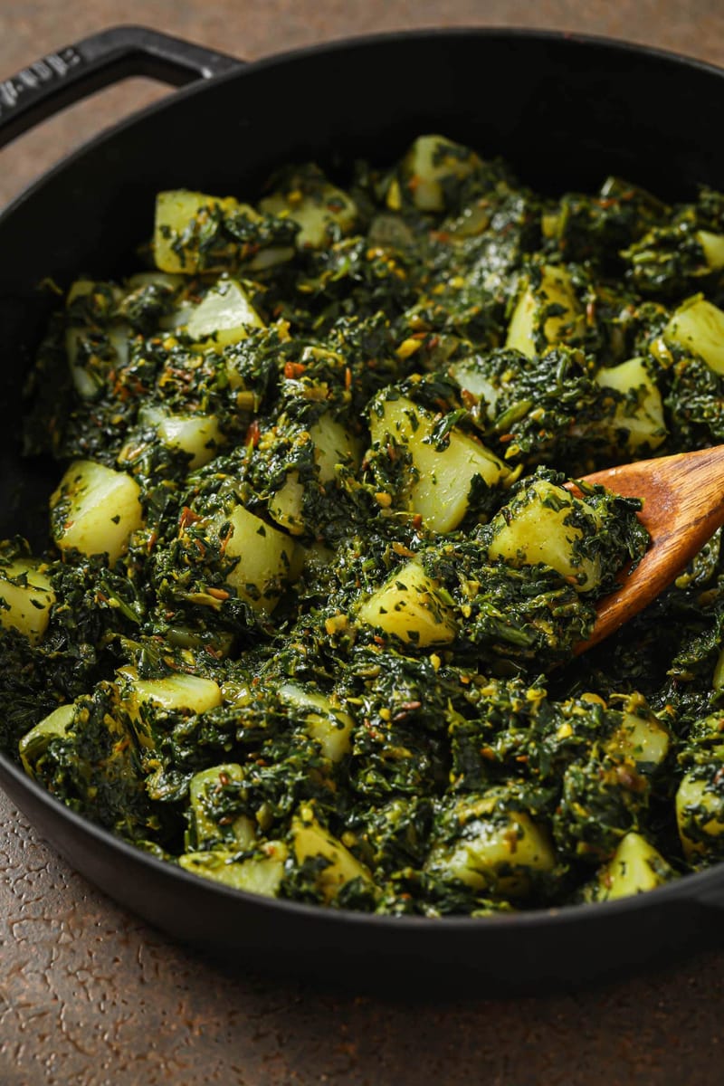 Alu Palak The Spices Greenbay