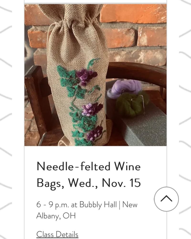 Needle-felted Wine Bottle Bags