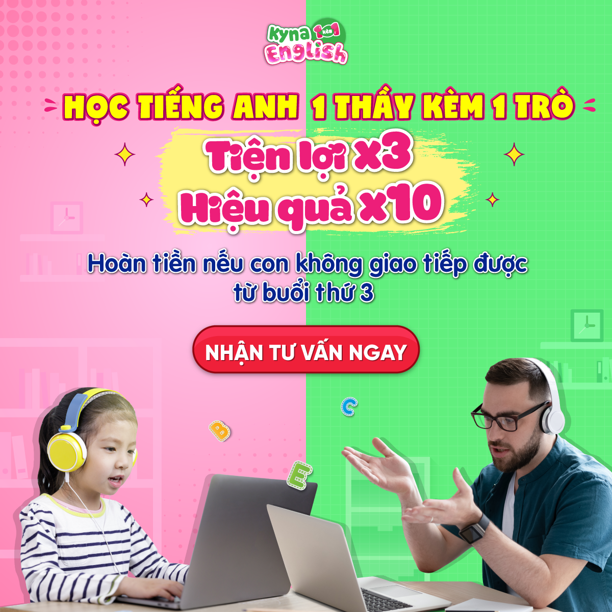 TIẾNG ANH 1 KÈM 1 CHO TRẺ EM