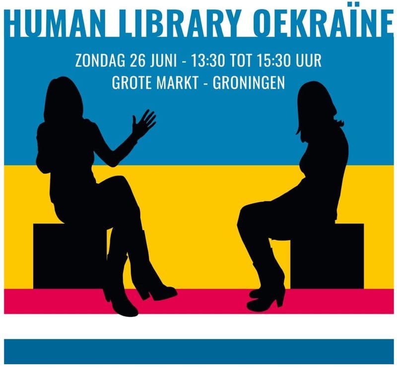 HUMAN LIBRARY Event op de Grote Markt in Groningen