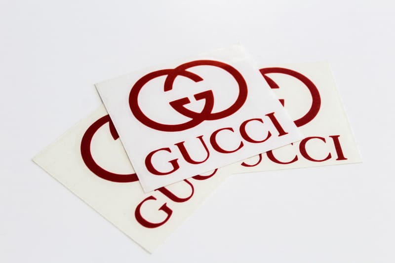 10 Gucci decal Gucci sticker Designer logo by CrazyVinylGoods