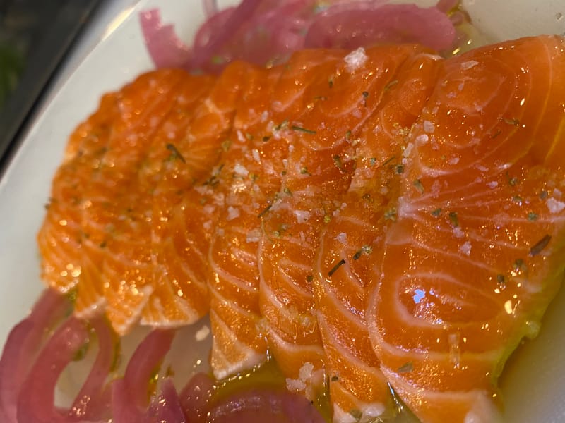 Salmon Crudo