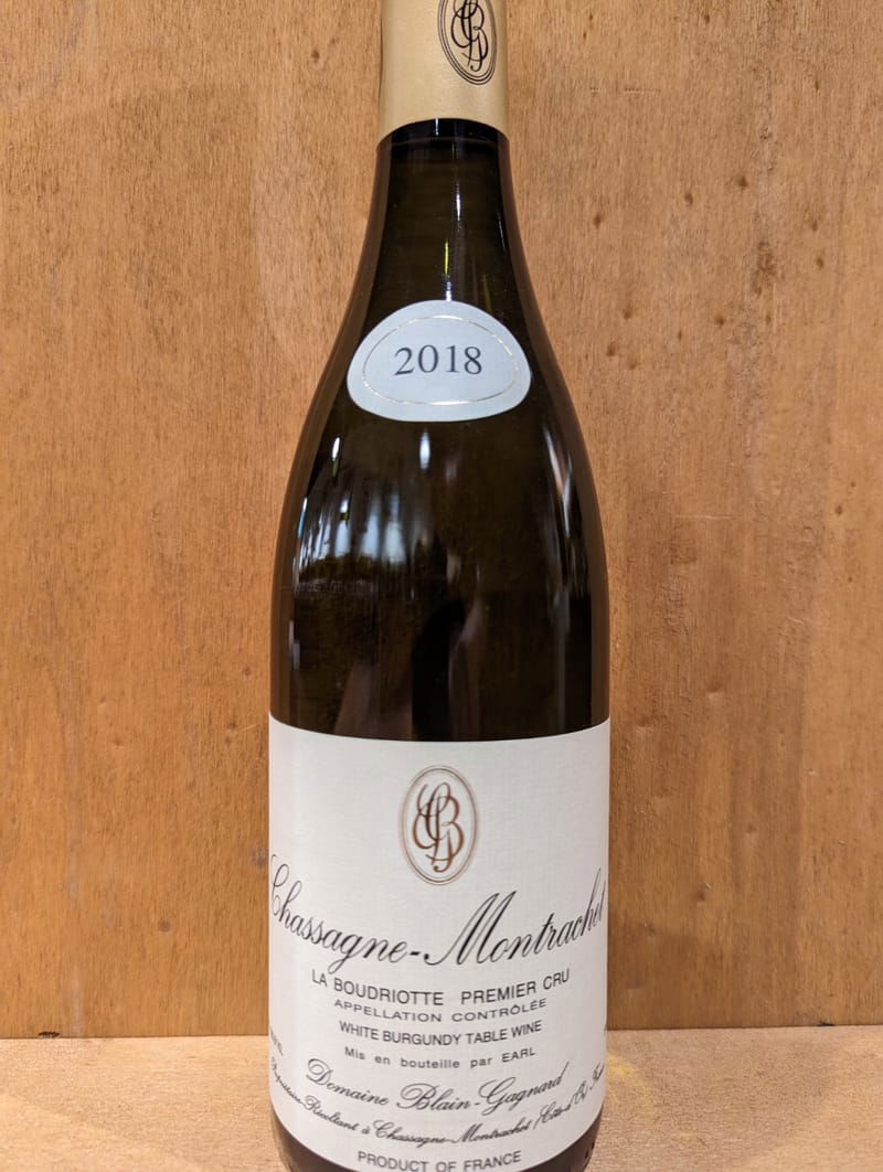 Domaine Blain-Gagnard Chassagne-Montrachet La Boudriotte 1er Cru 2018