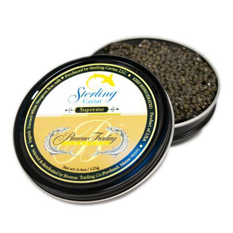 Sterling Supreme White Sturgeon Caviar