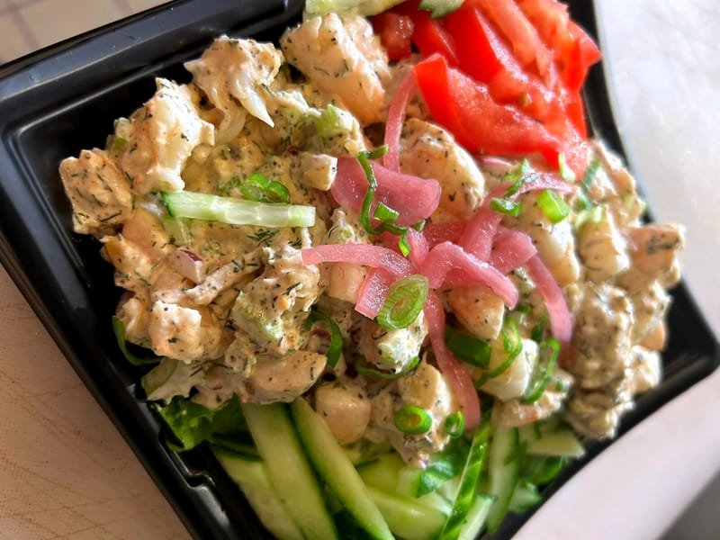 Shrimp salad plate
