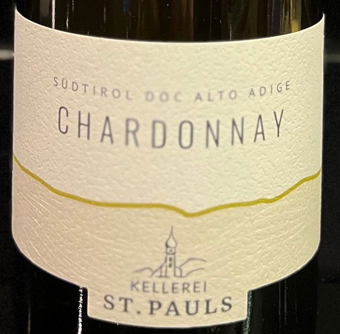 Chardonnay DOC A.A. St Pauls Trentino Alto Adige