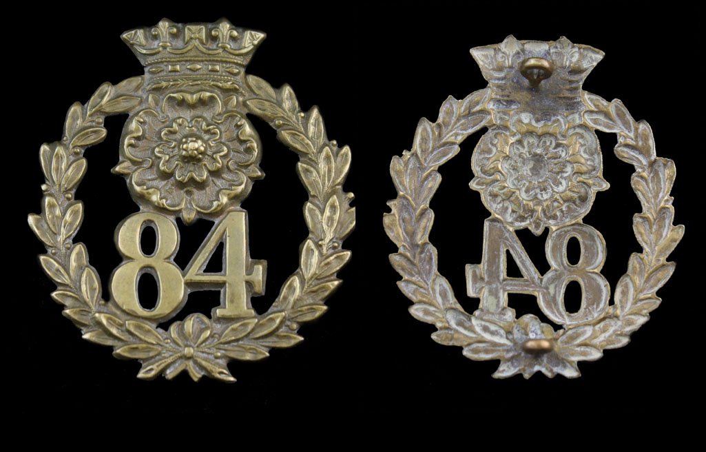 Pre Territorial Glengarry Badge of the 84th Regiment of Foot 1874 to 1881