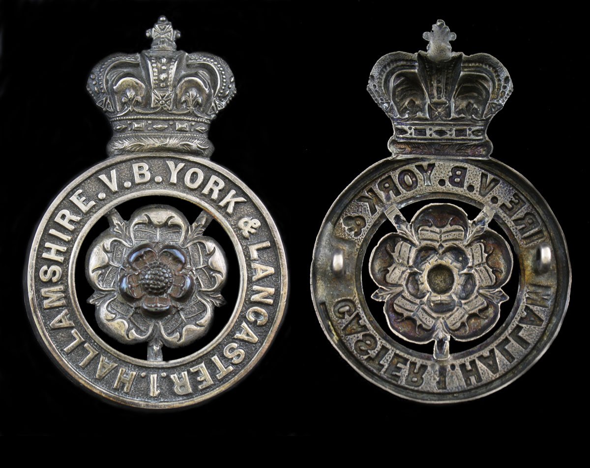 NCO’s Glengarry Badge of the 1st (Hallamshire) Volunteer Battalion used between 1883 and 1902