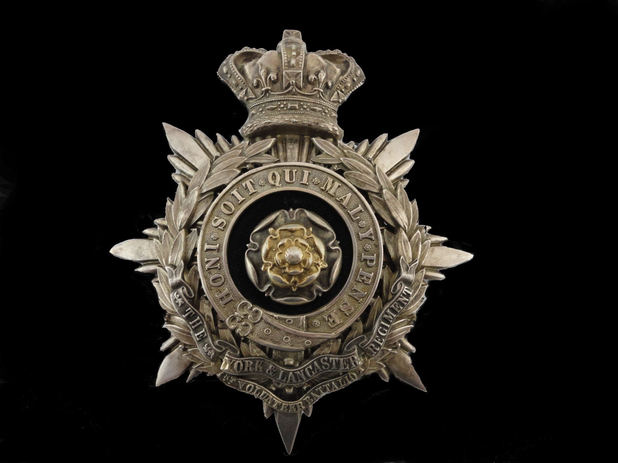 1st (Hallamshire) Volunteer Battalion Officers Helmet Plate 1883-1901