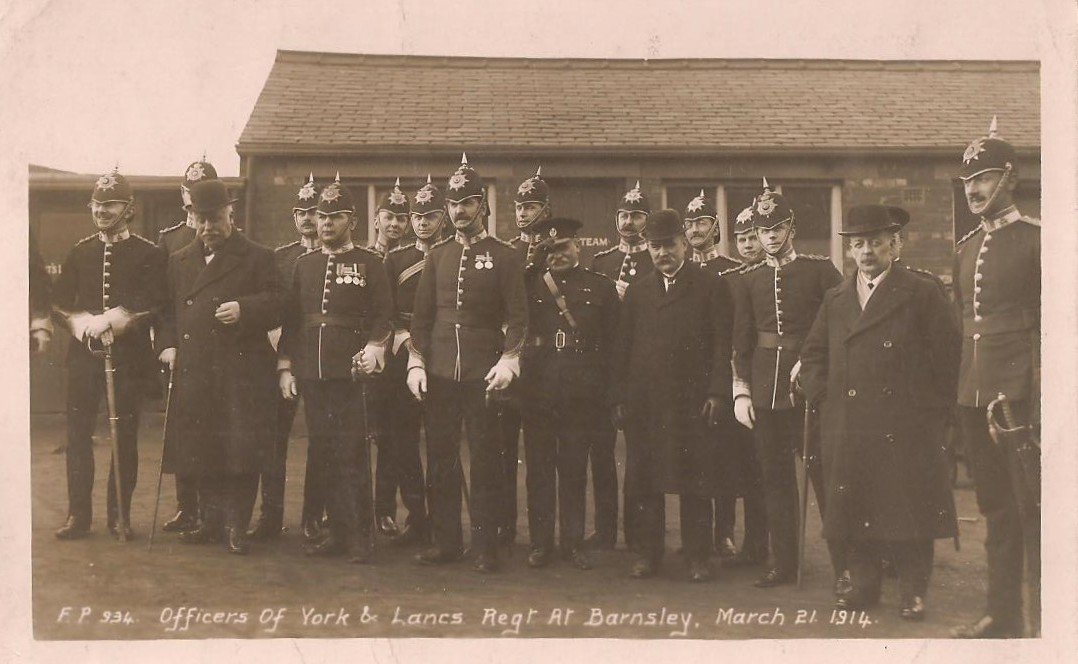 5th Battalion Officers in Barnsley 1914