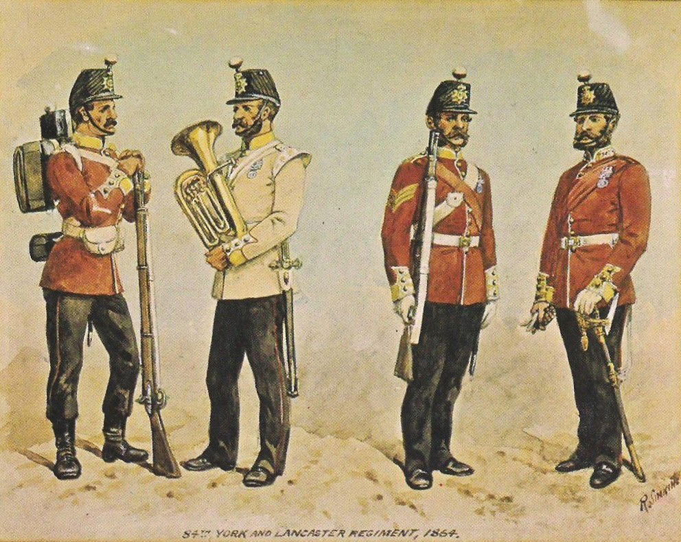 Simkin Print of an Officer and Men of the 84th of Foot