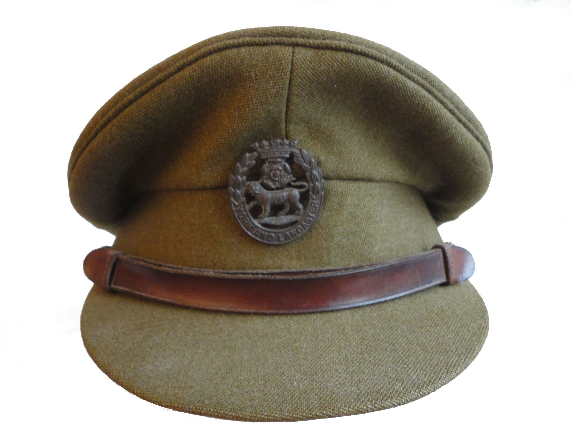 WW2 Officers Service Dress Cap - BADGES OF THE YORK AND LANCASTER REGIMENT