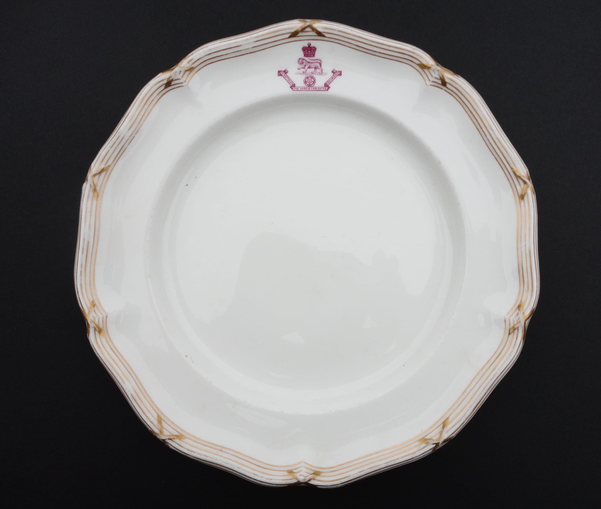 1st Battalion Officers Mess Plate Royal Worcester dated 1910