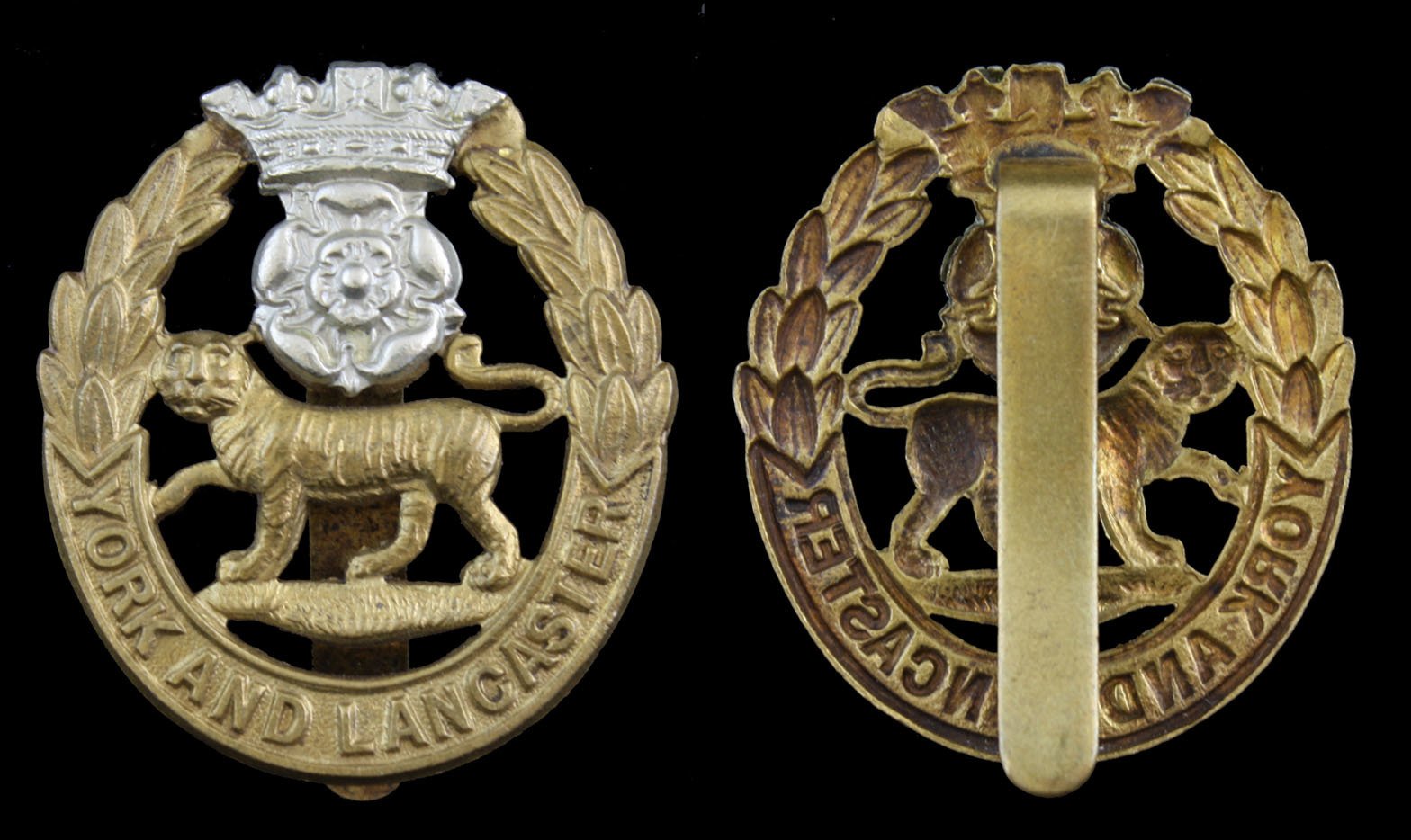 Tiger and Rose Badge with Missing Rose