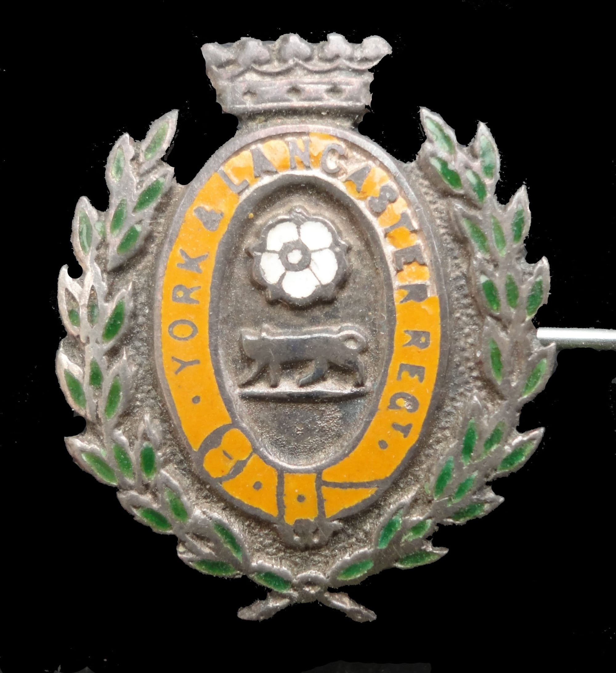 Sterling Silver Enamelled Pin Badge