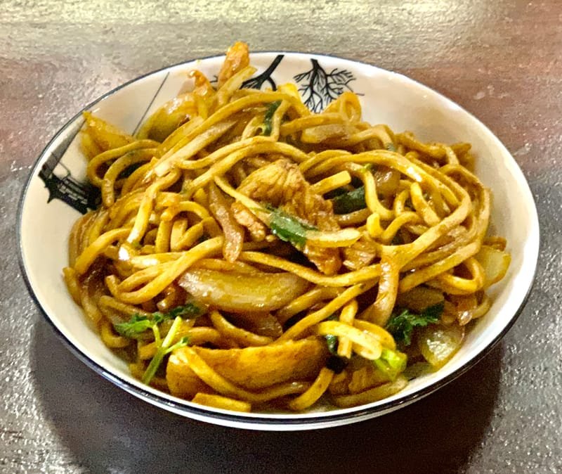 62. Curry Chicken Stir-Fried Noodles