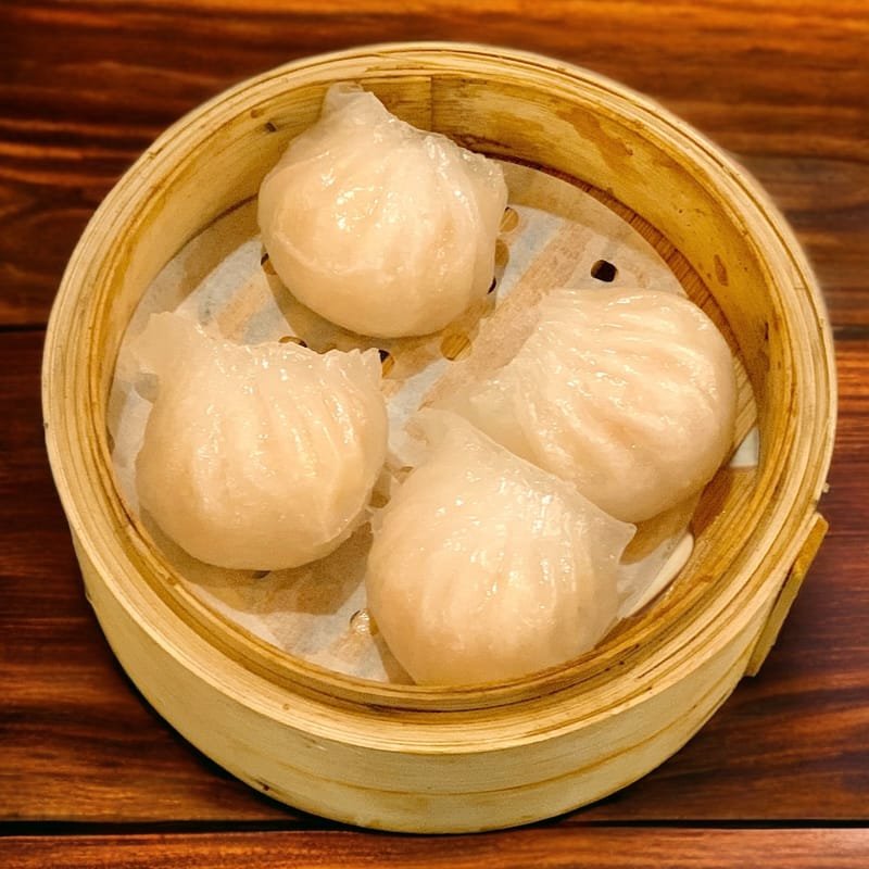 3. 蝦餃 - Prawn Dumplings (Hargow) (4 pcs)
