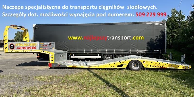 Transport ciągników siodłowych