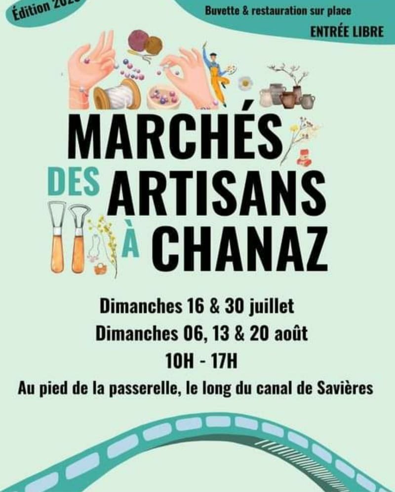 Marché des artisans à CHANAZ - Savoie