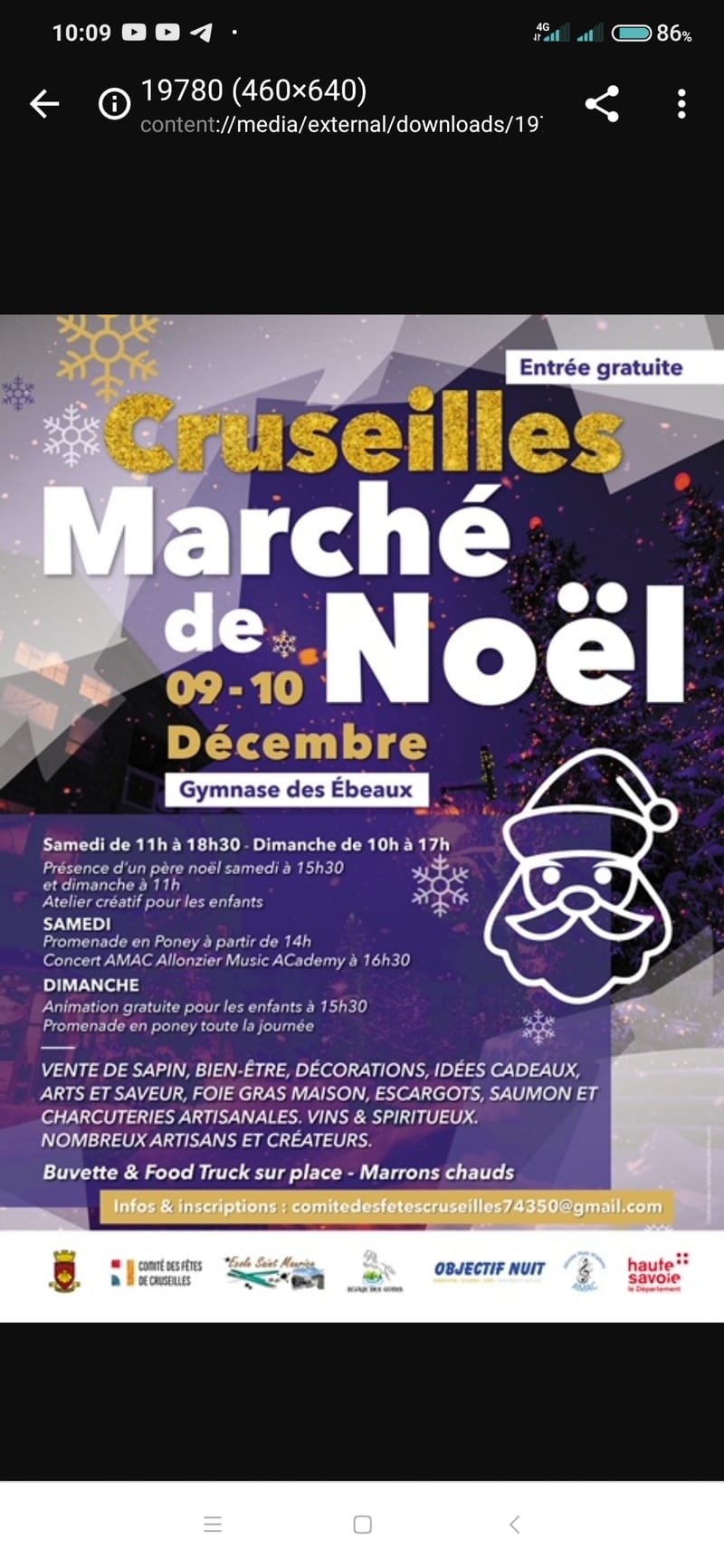 Marché de Noël à CRUSEILLES - 74