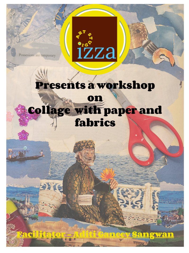 Collage workshop with Paper and Fabric