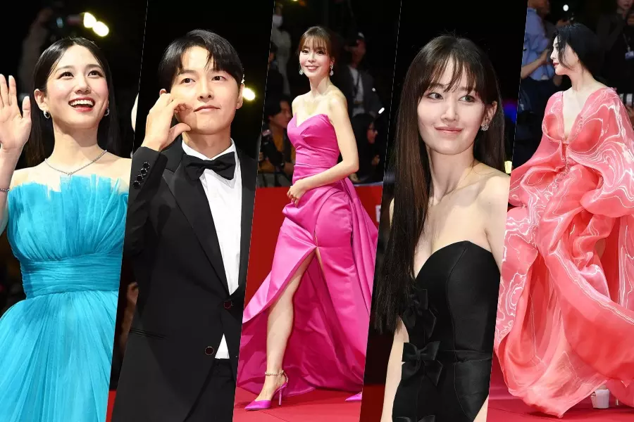 Stars Dazzle On The Red Carpet At 2023 Busan International Film Festival Opening Ceremony