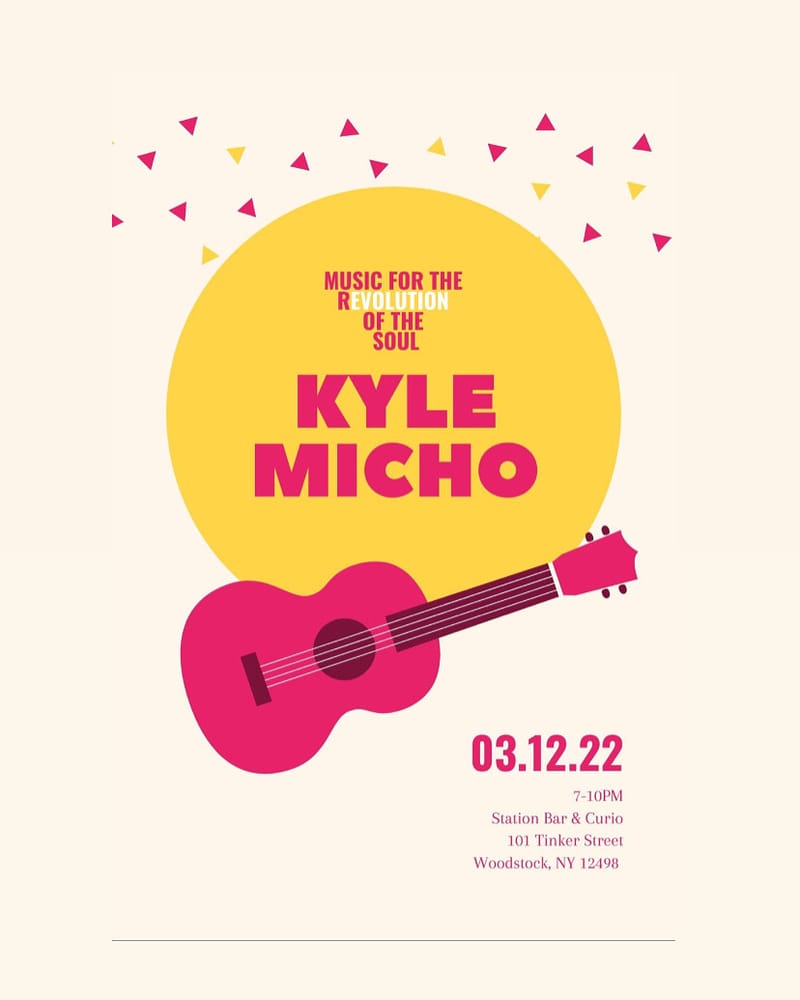 Music for the REvolution of the Soul - Kyle Micho @ Station Bar & Curio