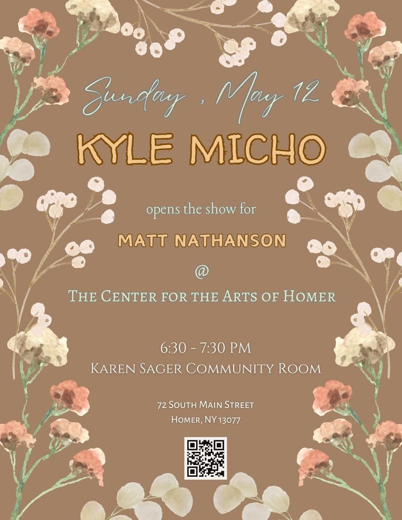 Kyle Micho @ Center for the Arts of Homer
