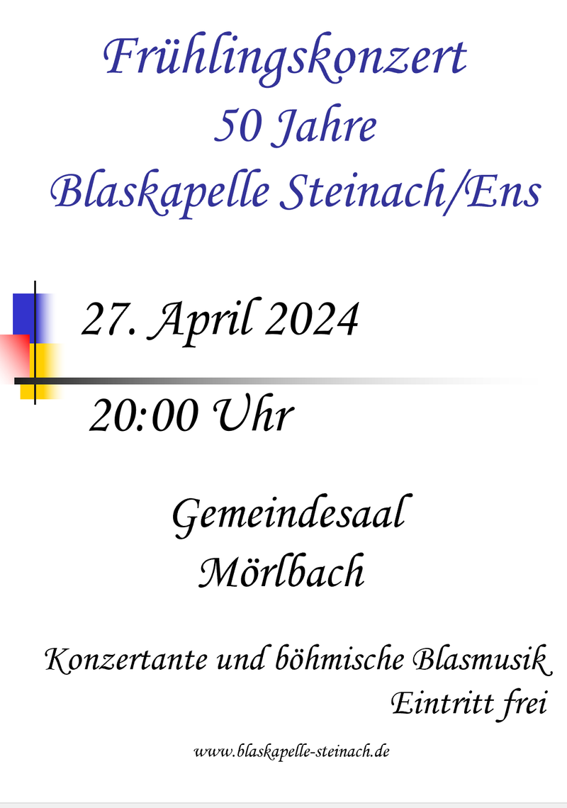 Frühlingskonzert Blaskapelle Steinach / Ens