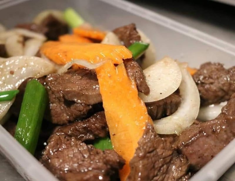 Stir Fry Beef Oyster Sauce Kaya Thai Street Food