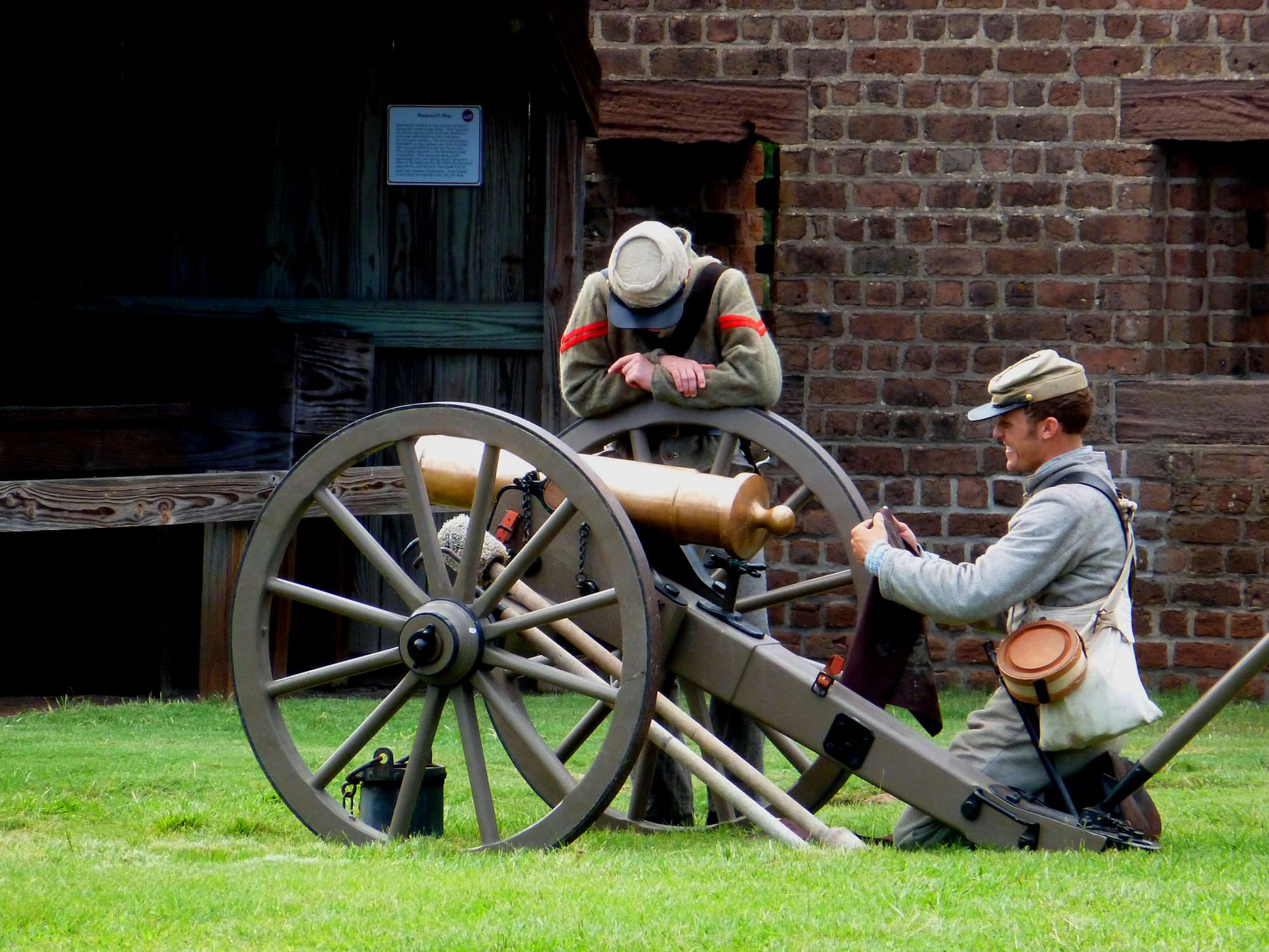 A Re-enactment break at Fort Screven Tybee Island