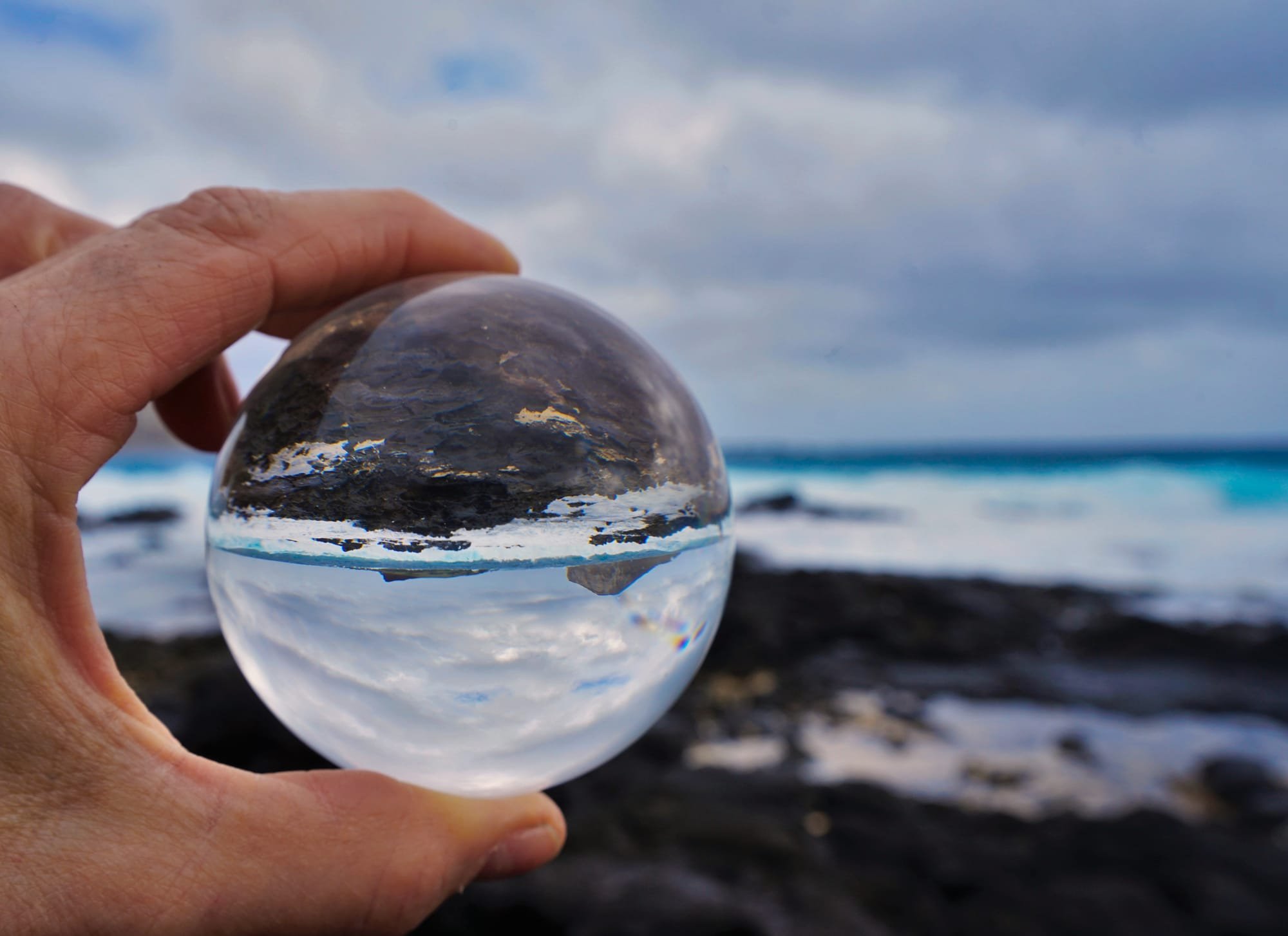 Hawaiian Coastline Lensball