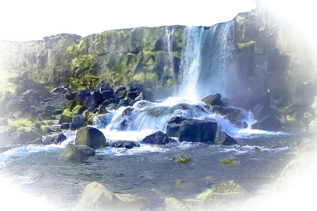 Falls Amidst the Basalt: Iceland