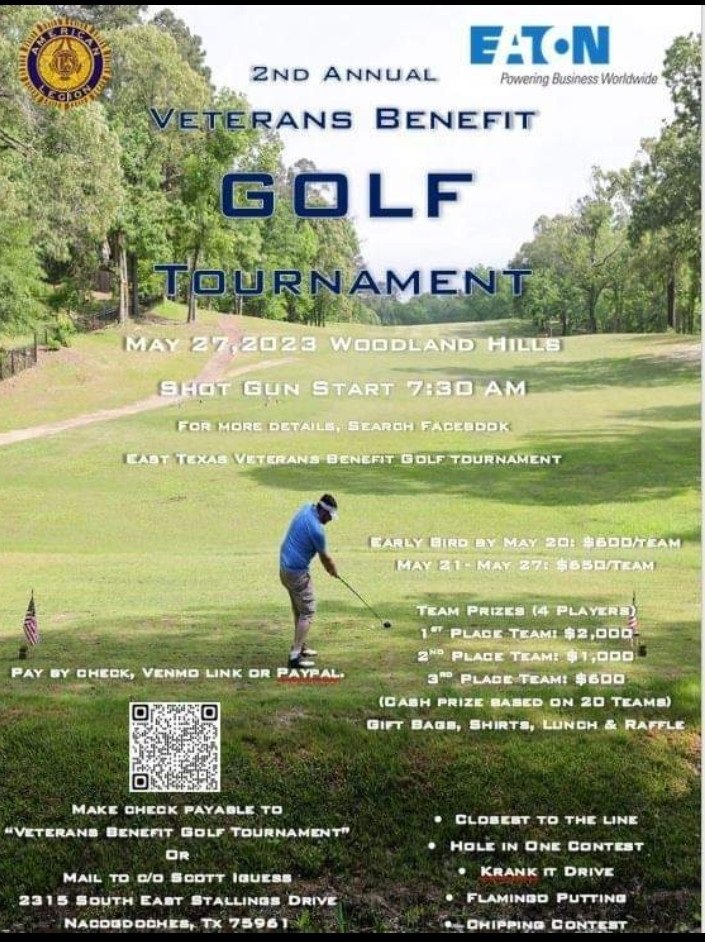 2nd Annual East Texas Veterans Benefit Golf Tournament