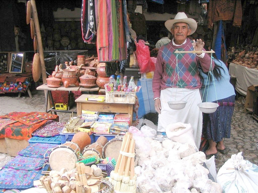 El vendedor del Mercado de Chichicastenango
