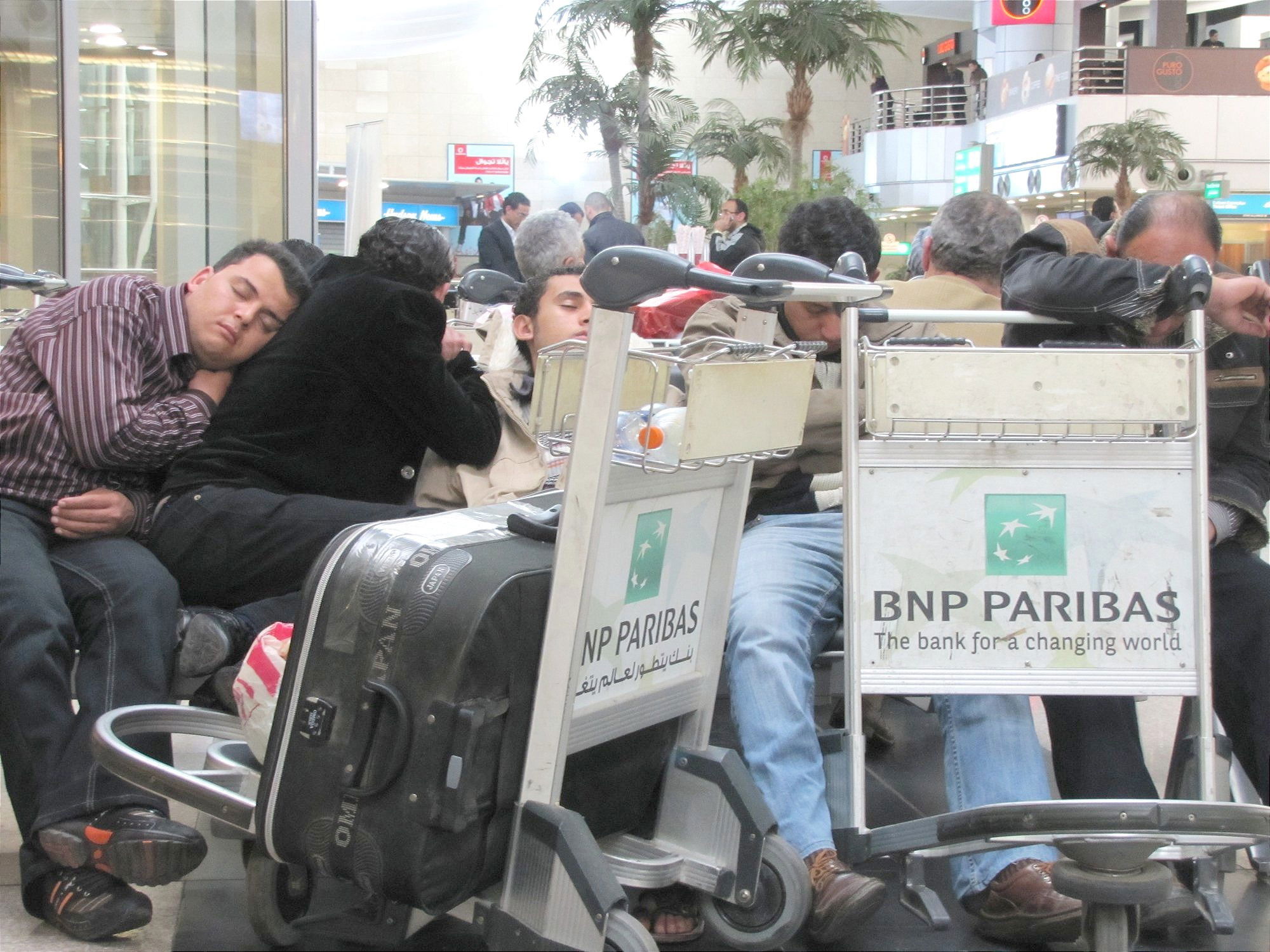 Los durmientes del Aeropuerto de El Cairo