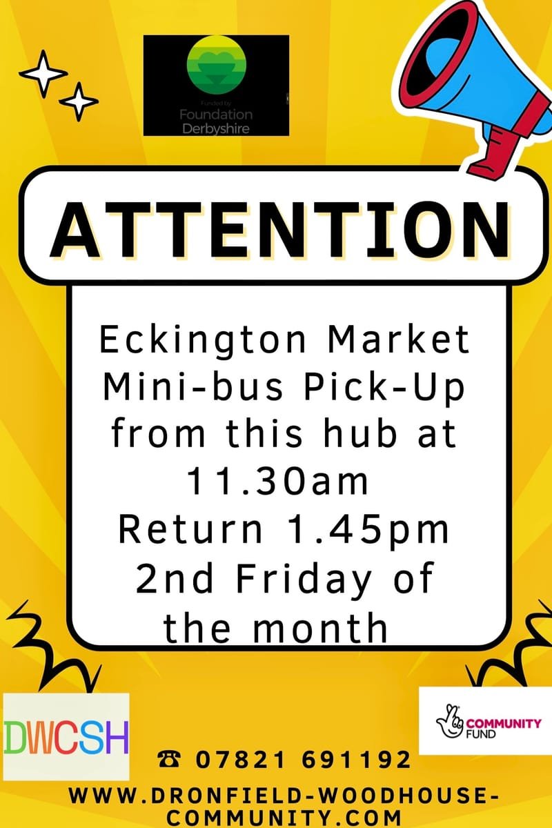 Minibus to Eckington Market