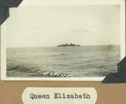 Queen Elizabeth Neville took this photo from the RMS Queen Mary. Leaving Sydney for the Middle East.