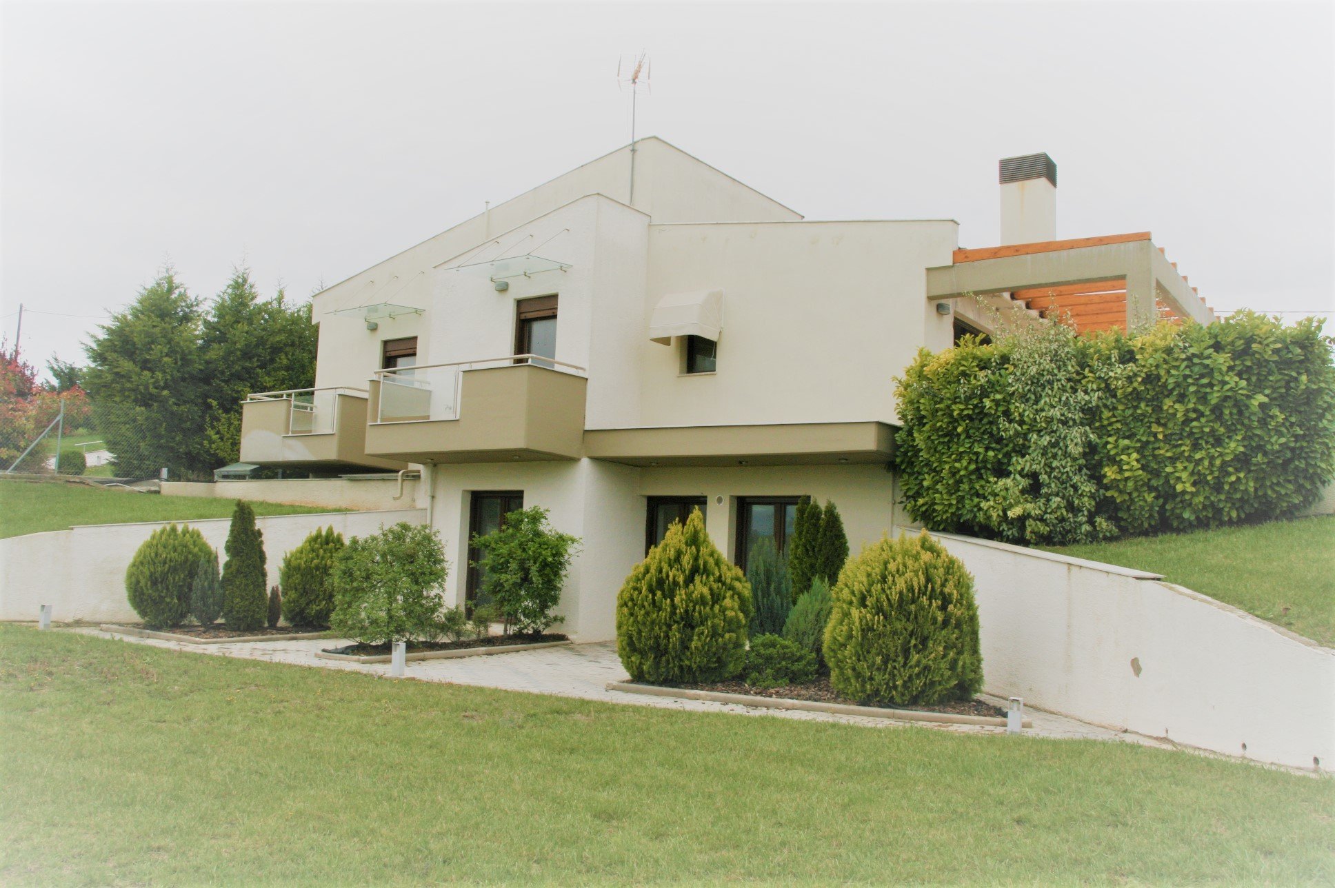 Residential complex of modern villas in Thessaloniki, Greece