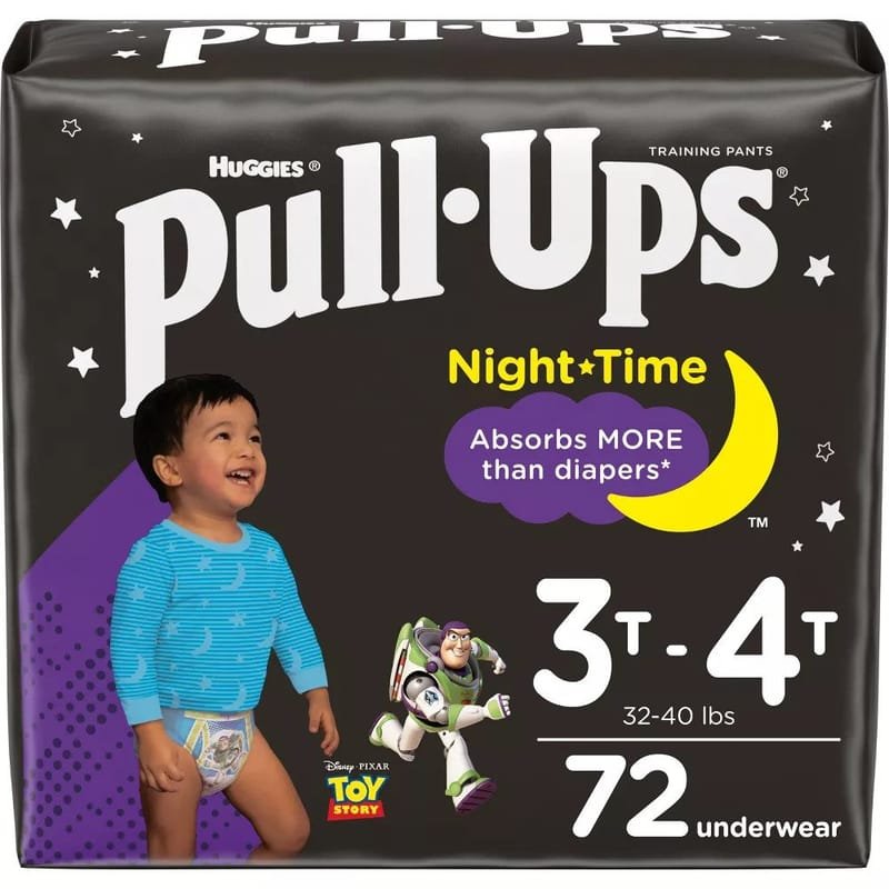 Huggies Pull-Ups Night Time Training Pants for Boys - Size 3T-4T