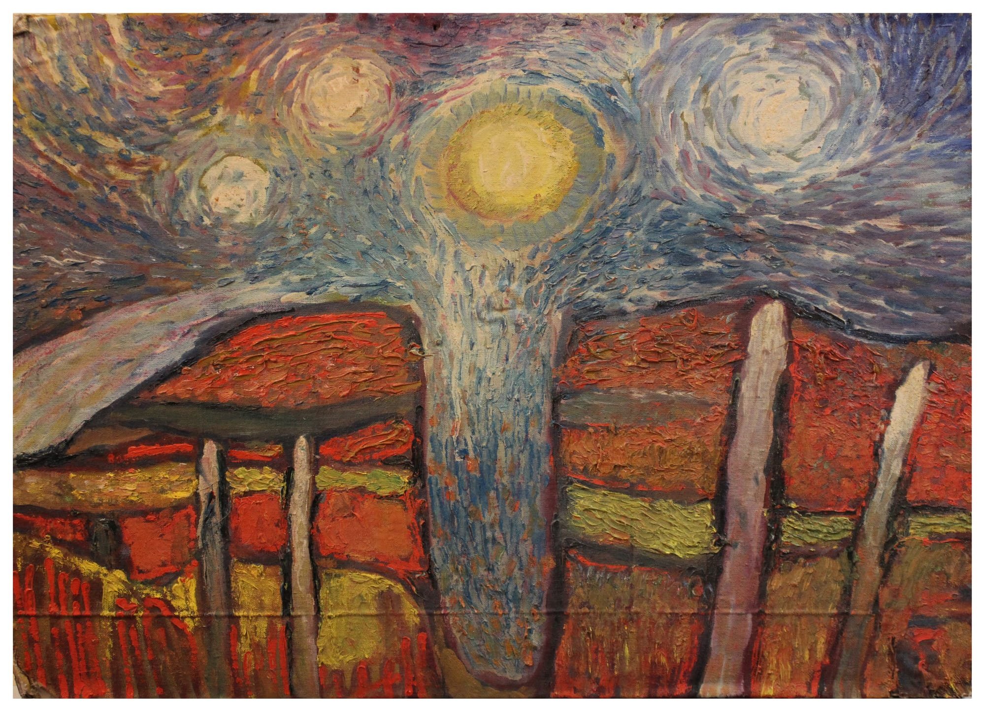 Apparition over the mountain, 2003