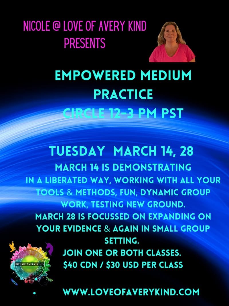 Empowered Medium Practice Circle with Nicole Newman