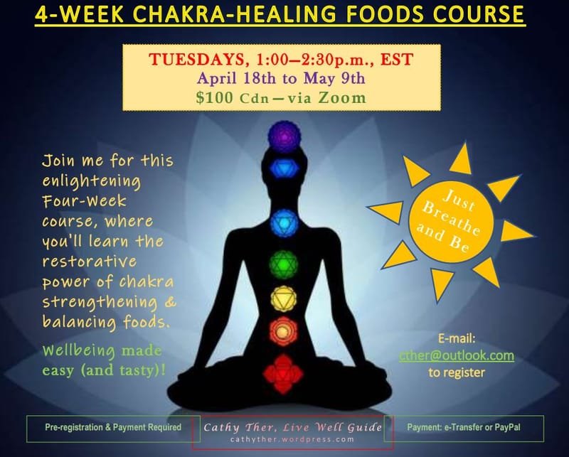 4-Week Chakra-Healing Foods Course with Cathy Ther
