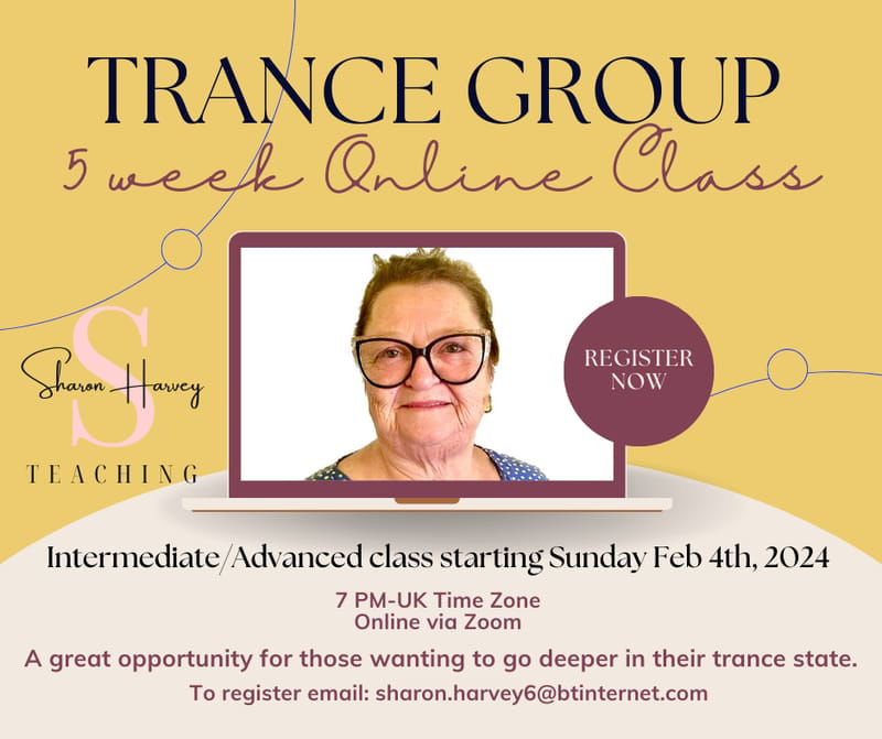 Trance Beginners 5-Week Class with Sharon Harvey Hosted by Jenny Smith