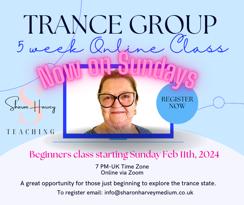 Trance Beginners 5-Week Class with Sharon Harvey Hosted by Jenny Smith