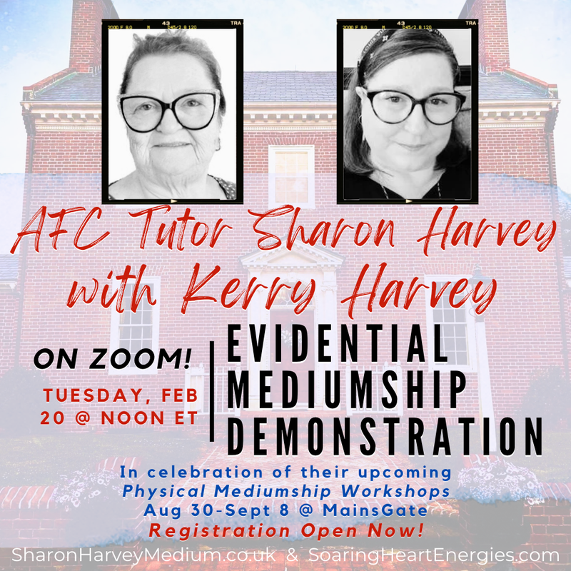 Free Online Mediumship Demonstration with Sharon and Kerry Harvey