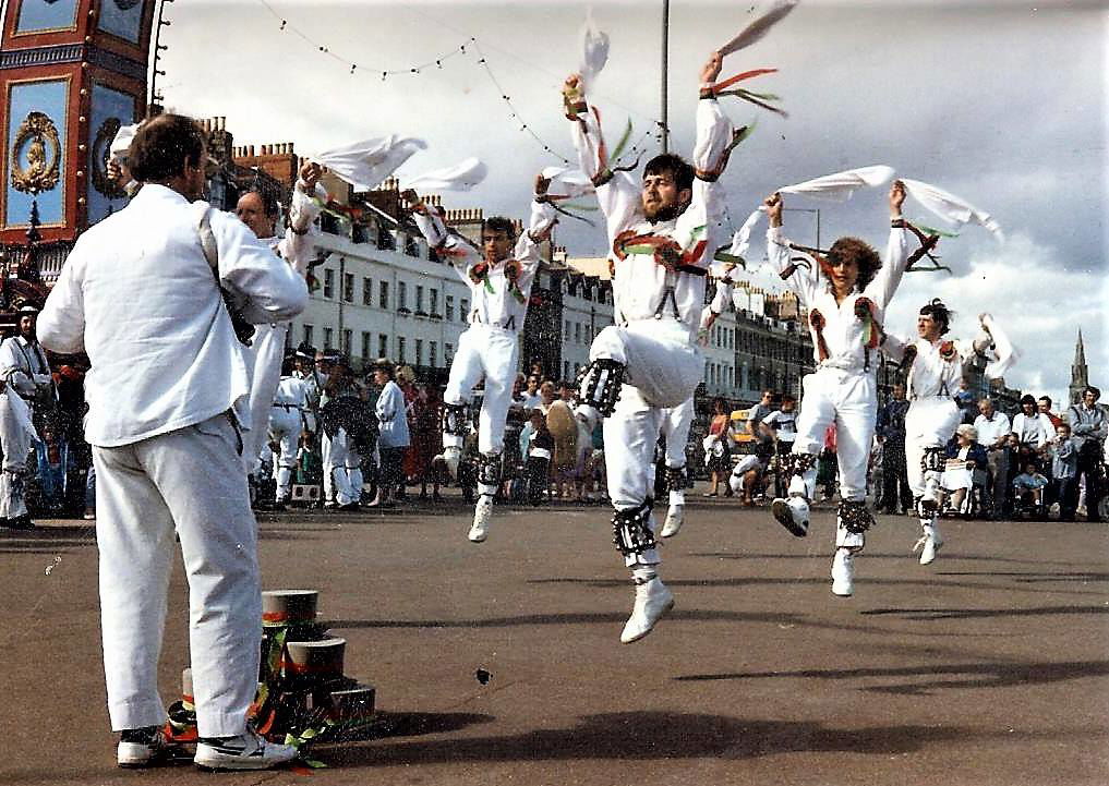 Dancing on Weymouth sea front