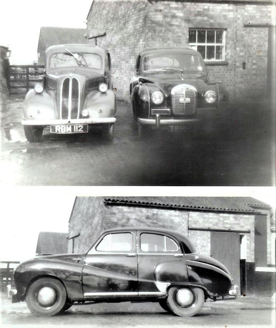 My first 2 cars - a 1956 Ford Popular, and an Austin A40 Somerset