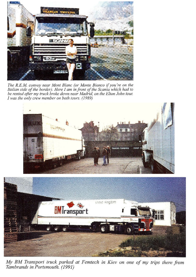 A few of the lorries Paul drove all over the world